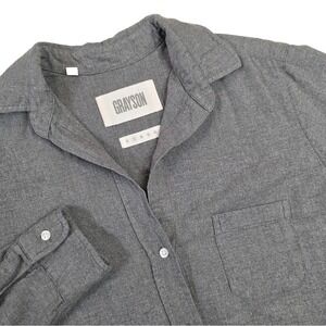 Grayson by Frank & Eileen The Hero Women's Size 02 /SMALL L/S Flannel Shirt Gray